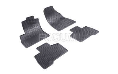 Rubber mats suitable for FIAT Fiorino 5m 2008-
