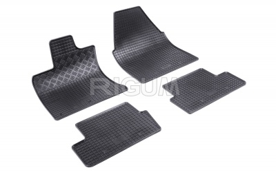 Rubber mats suitable for NISSAN Qashqai 2007-