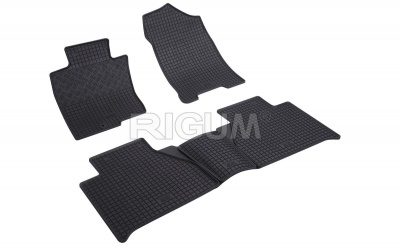 Rubber mats suitable for NISSAN Navara 2016- LUX + tunel