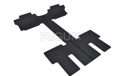 Rubber mats suitable for HYUNDAI Staria 2nd+3rd row 7 seats 2022-