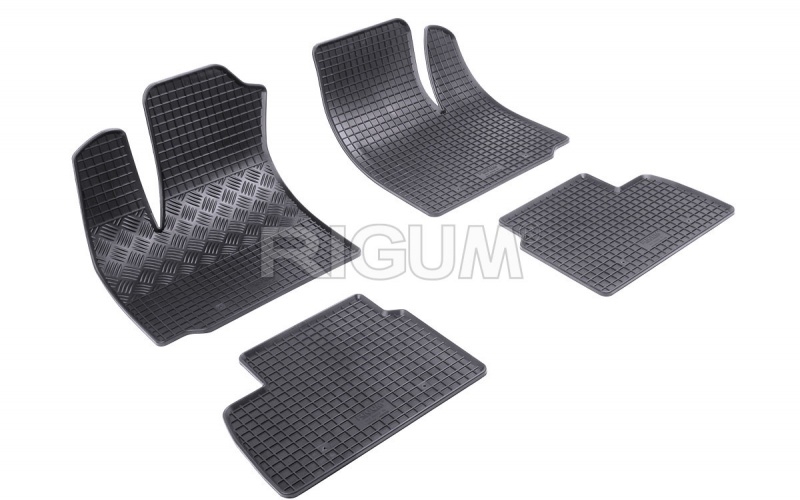 Rubber mats suitable for FIAT Doblo 5m 2001-