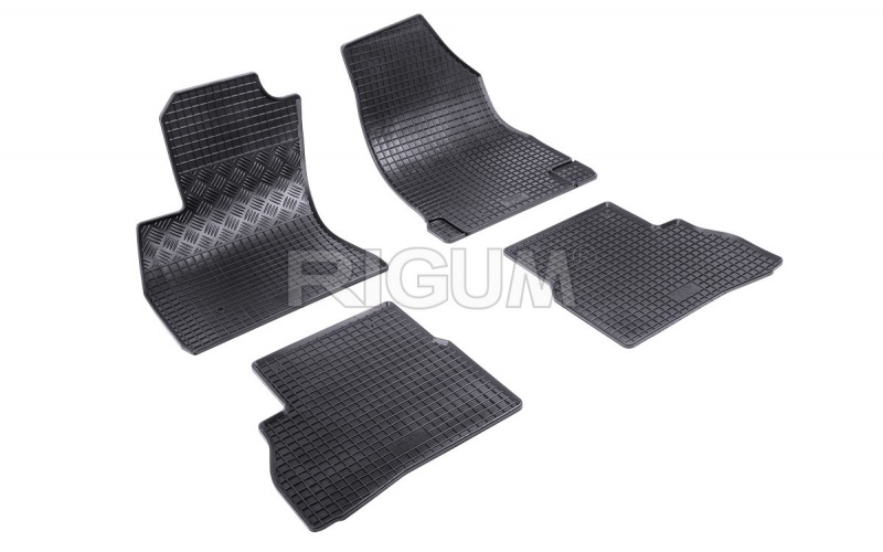 Rubber mats suitable for FIAT Doblo 5m 2010-