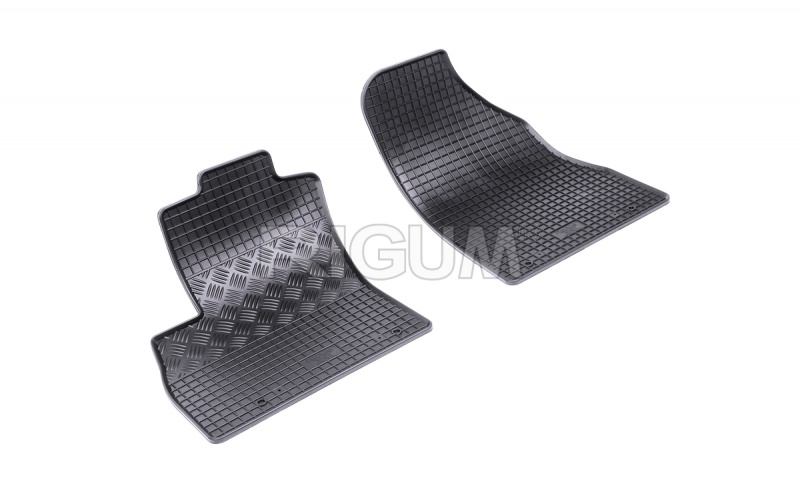 Rubber mats suitable for FIAT Fiorino 2m 2008-