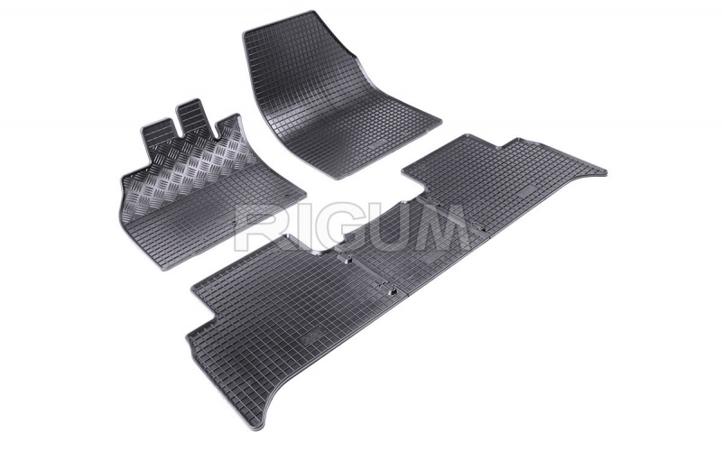 Rubber mats suitable for RENAULT Grand Scenic 2009-  5-door, over tunnel