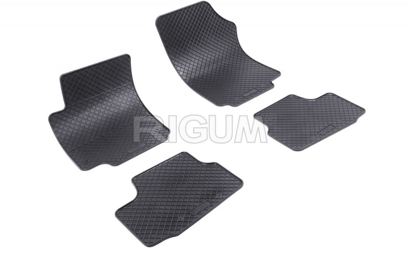 Rubber mats suitable for ŠKODA Citigo 2011- DESIGN