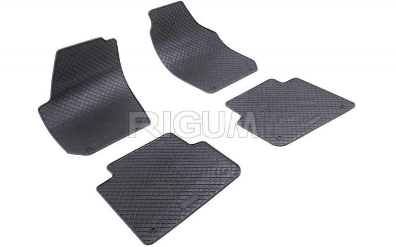 Rubber mats suitable for ŠKODA Roomster 2006- DESIGN
