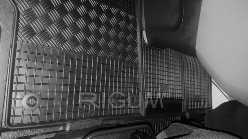 Резиновые коврики подходят для автомобилей CITROËN Jumpy 2m 2016- LUX+TUNEL