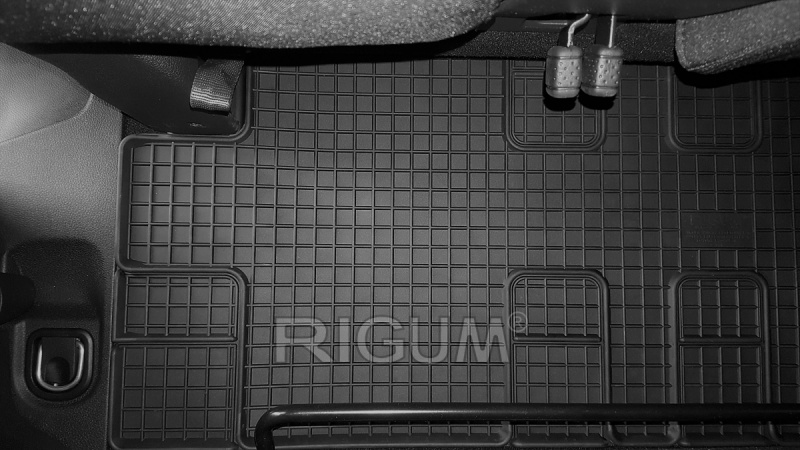 Rubber mats suitable for TOYOTA Proace 3rd row 2016-
