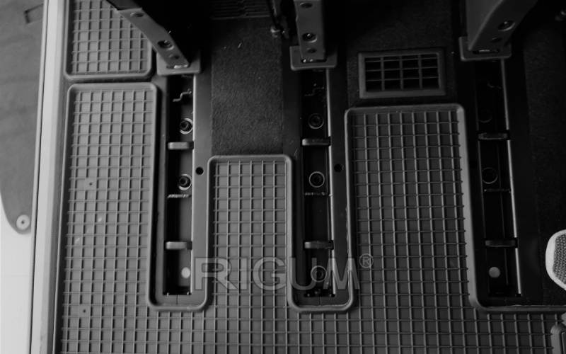 Rubber mats suitable for FORD Tourneo Custom 2nd row 2018-
