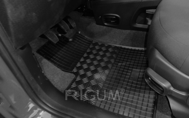 Rubber mats suitable for FIAT Panda 2012-