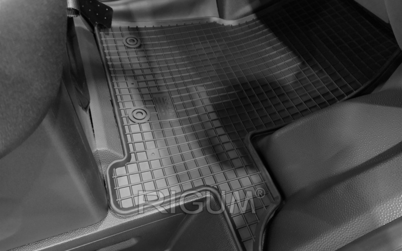 Резиновые коврики подходят для автомобилей FORD Transit Custom (1+2) 3m 2018- Manual