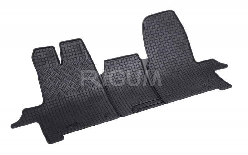 Rubber mats suitable for FORD Tourneo Custom (1+1) 2m 2012-