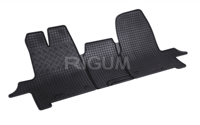 Резиновые коврики подходят для автомобилей FORD Tourneo Custom (1+2) 3m 2012-