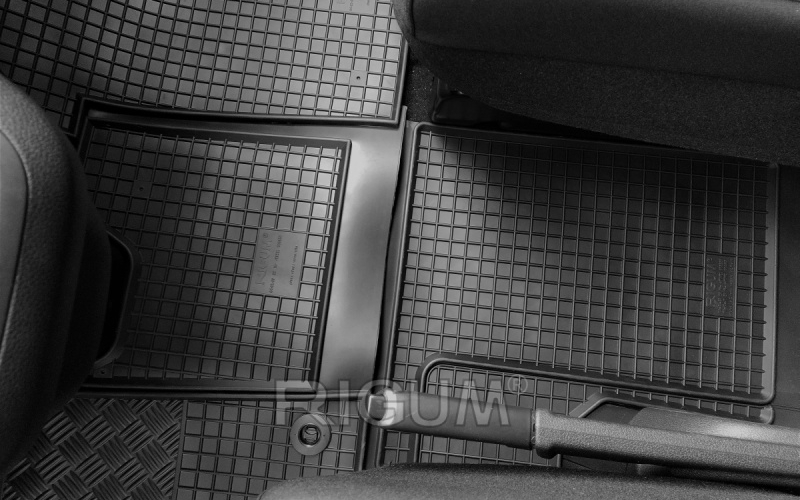 Rubber mats suitable for PEUGEOT Expert 2m 2016- LUX+Tunel