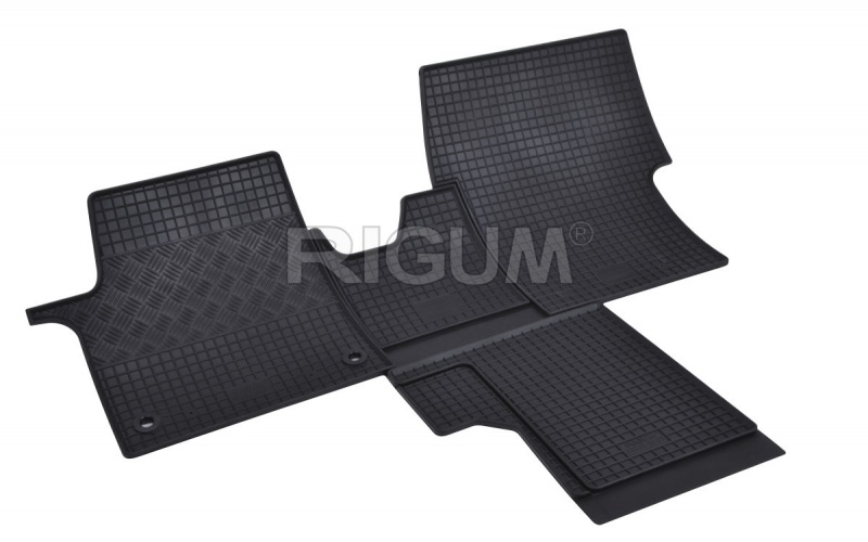 Rubber mats suitable for PEUGEOT Traveller 2m 2016- + TUNEL