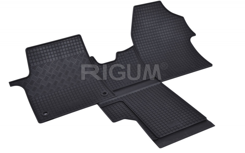 Rubber mats suitable for PEUGEOT Expert 2m 2016- LUX+Tunel