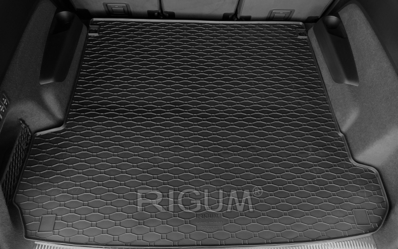 Rubber mats suitable for AUDI Q7 5 seats 2015-/7 seats - 3rd row folded
