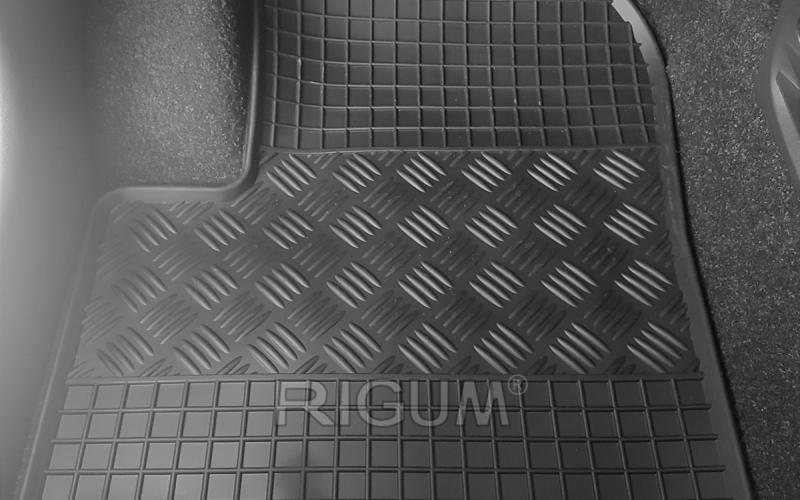 Rubber mats suitable for FIAT 500 Hybrid 2020-