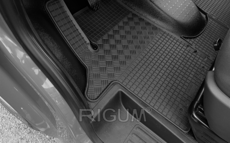 Резиновые коврики подходят для автомобилей VW T5 Transporter/Caravelle/Multivan 3 сидений 2003-