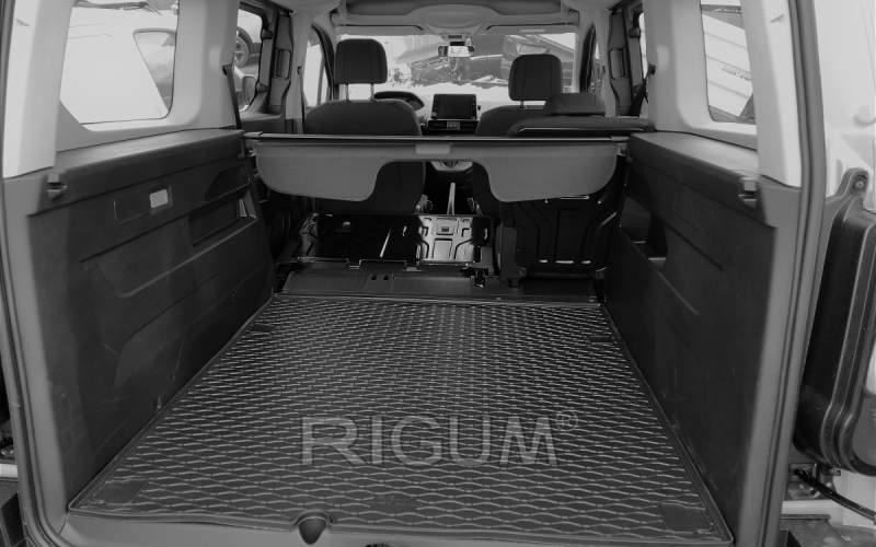 Rubber mats suitable for PEUGEOT Rifter 5 seats  2019- L2