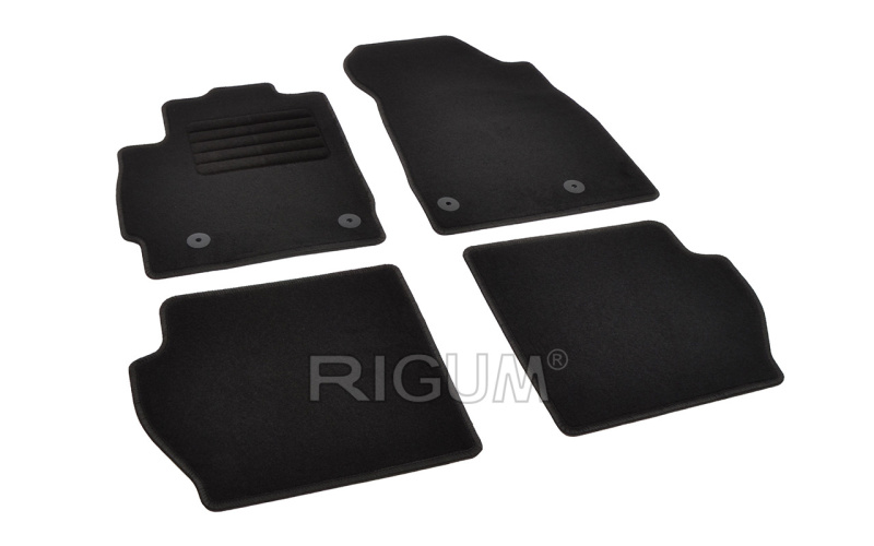 The textile carpets fit to Mazda 2 2007-2015